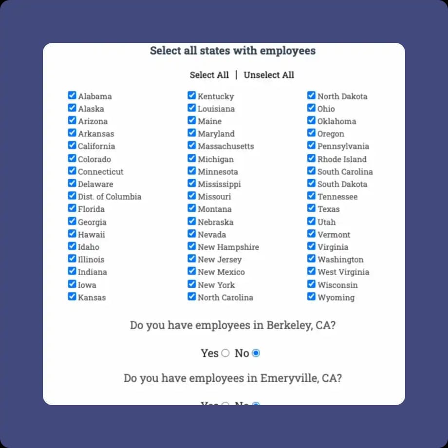 Multi-state policies