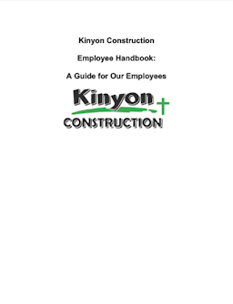 Construction Company Handbook Example