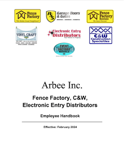 Factory Employee Handbook Sample