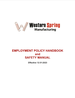 Manufacturing Employee Handbook Sample