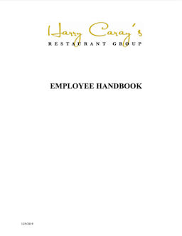 Restaurant Handbook Sample