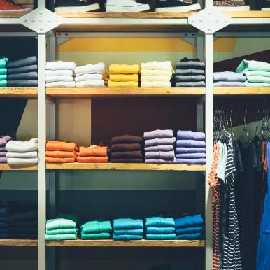 Retail employees working in a boutique